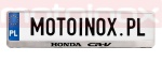 HONDA CRV  Ramka do tablic rejestracyjnych ze stali nierdzewnej i kwasoodpornej 