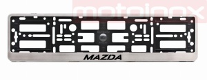 MAZDA Ramka do tablic rejestracyjnych ze stali nierdzewnej chromowana