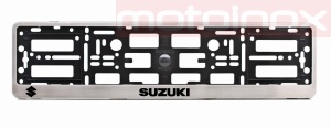 SUZUKI Ramka chromowana ze stali nierdzewnej do tablic rejestracji  na samochód