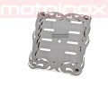 FRAME 4.1 Nierdzewna ramka tablicy rejestracyjnej na motor MOTOINOX.PL