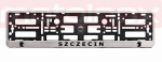 Szczecin ramki pod tablice rejestracyjne ze stali nierdzewnej 