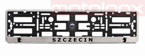 Szczecin ramki pod tablice rejestracyjne ze stali nierdzewnej 