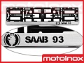 SAAB - ramki na tablice rejestracyjne - zamów swoją ramkę z własnym napisem i logiem - MOTOINOX.PL