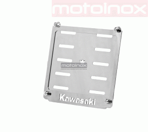 KAWASAKI 1.1 Ramka pod tablice rejestracyjne ze stali nierdzewnej