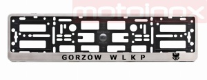 Gorzów WLKP ramki pod tablice rejestracyjne ze stali nierdzewnej 