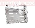 Ramka tablicy rejestracyjnej na motor ze stali nierdzewnej FRAME 4.1 - MOTOINOX.PL