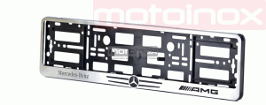 Mercedes Benz AMG Ramka na tablice rejestracji ze stali nierdzewnej 