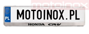 HONDA CRV  Ramka do tablic rejestracyjnych ze stali nierdzewnej i kwasoodpornej 