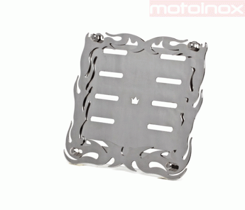 FRAME 4.1 Nierdzewna ramka tablicy rejestracyjnej na motor PREMIUM