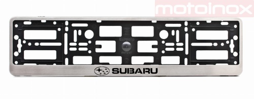 Ramki do tablic rejestracyjnych SUBARU stal nierdzewna chromowane