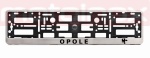 OPOLE ramki pod tablice rejestracyjne ze stali nierdzewnej 