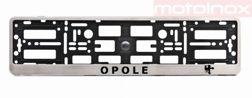 OPOLE ramki na tablice rejestracyjne ze stali nierdzewnej - zamów na MOTOINOX.PL