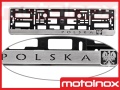 Polska ramka na tablice rejestracyjne ze stali nierdzewnej na samochody - MOTOINOX.PL