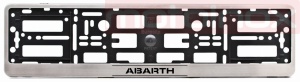 ABARTH Ramka na tablice rejestracji ze stali nierdzewnej chromowana polerowana lub szlifowana 