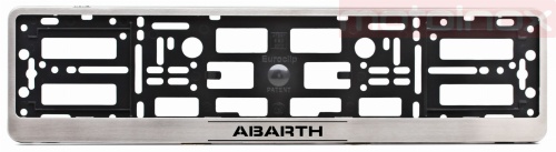 ABARTH ramka ze stali nierdzewnej do tablicy rejestracyjnej chrom.jpg