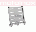 SKULL RIDE Nierdzewna motorowa ramka tablicy rejestracyjnej PREMIUM