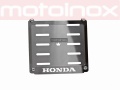 HONDA Ramki i podkładki do tablic rejestracyjnych na motor ze stali nierdzewnej (8 lat gwarancji na meta) MOTOINOX.PL