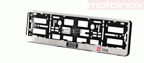 AUDI Sline Ramka na tablice rejestracyjne ze stali nierdzewnej