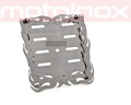 Ramka na tablicę rejestracyjną  na motor ze stali nierdzewnej FRAME 4.1 - MOTOINOX.PL