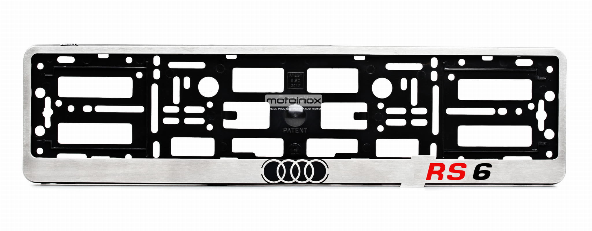 Ramka ze stali nierdzewnej do tablicy rejestracyjnej AUDI RS6