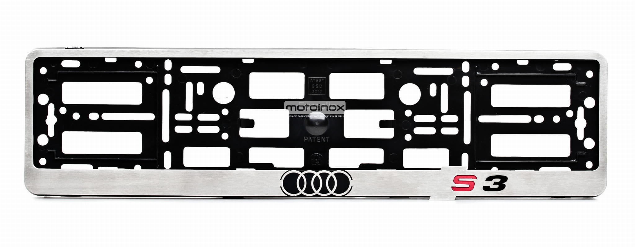 Ramka ze stali nierdzewnej do tablicy rejestracyjnej AUDI S3