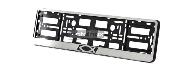 Ramka na tablice rejestracyjne ze stali nierdzewnej i kwasoodpornej szlifowana