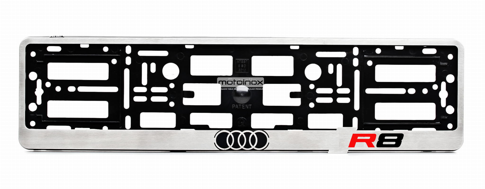 Ramka ze stali nierdzewnej do tablicy rejestracyjnej AUDI R8